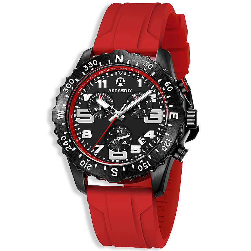 Cronografo Sportivo con Movimento al Quarzo