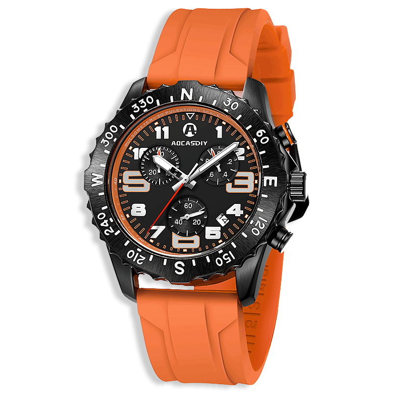 Cronografo Sportivo con Movimento al Quarzo