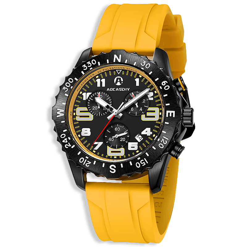 Cronografo Sportivo con Movimento al Quarzo